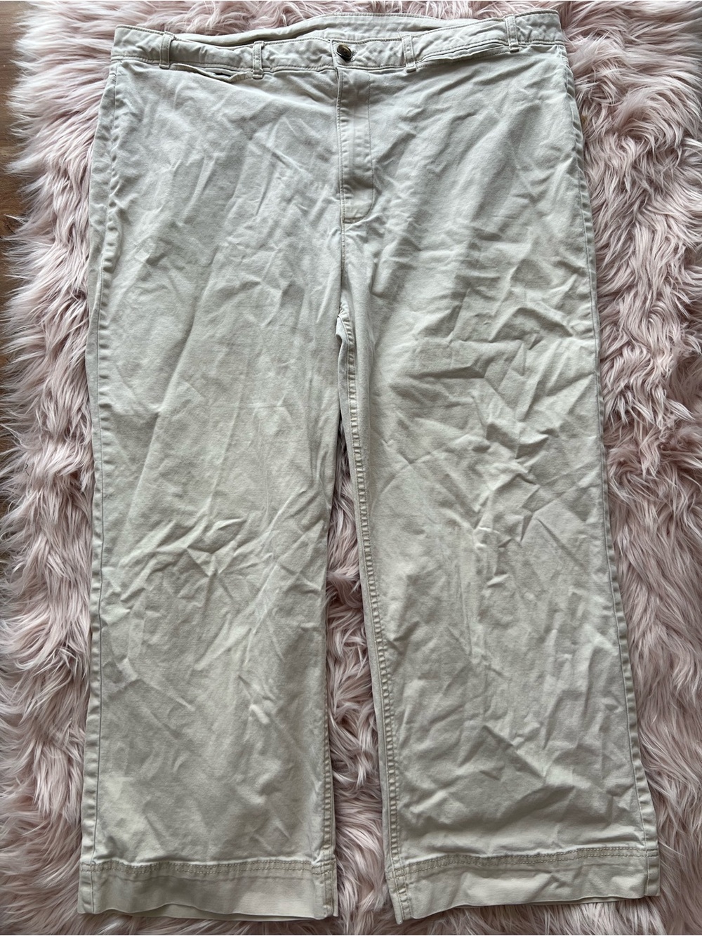 Old Navy Women’s Light Beige Jeans Wide Leg Plus Size